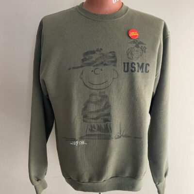 Rio Bravo x Blitz "Charlie Brown" USMC olive green crewneck size M