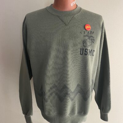 Rio Bravo x Blitz "Charlie Brown's sweater" USMC olive green crewneck size M