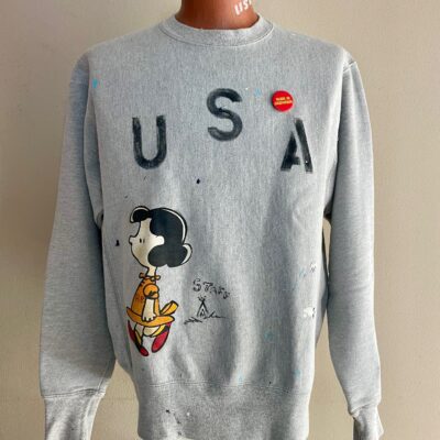 Rio Bravo x Blitz "Wendy" marl grey crewneck size M