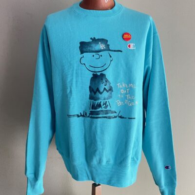 Rio Bravo x Blitz dodger light blue crewneck “Go Blue” size L